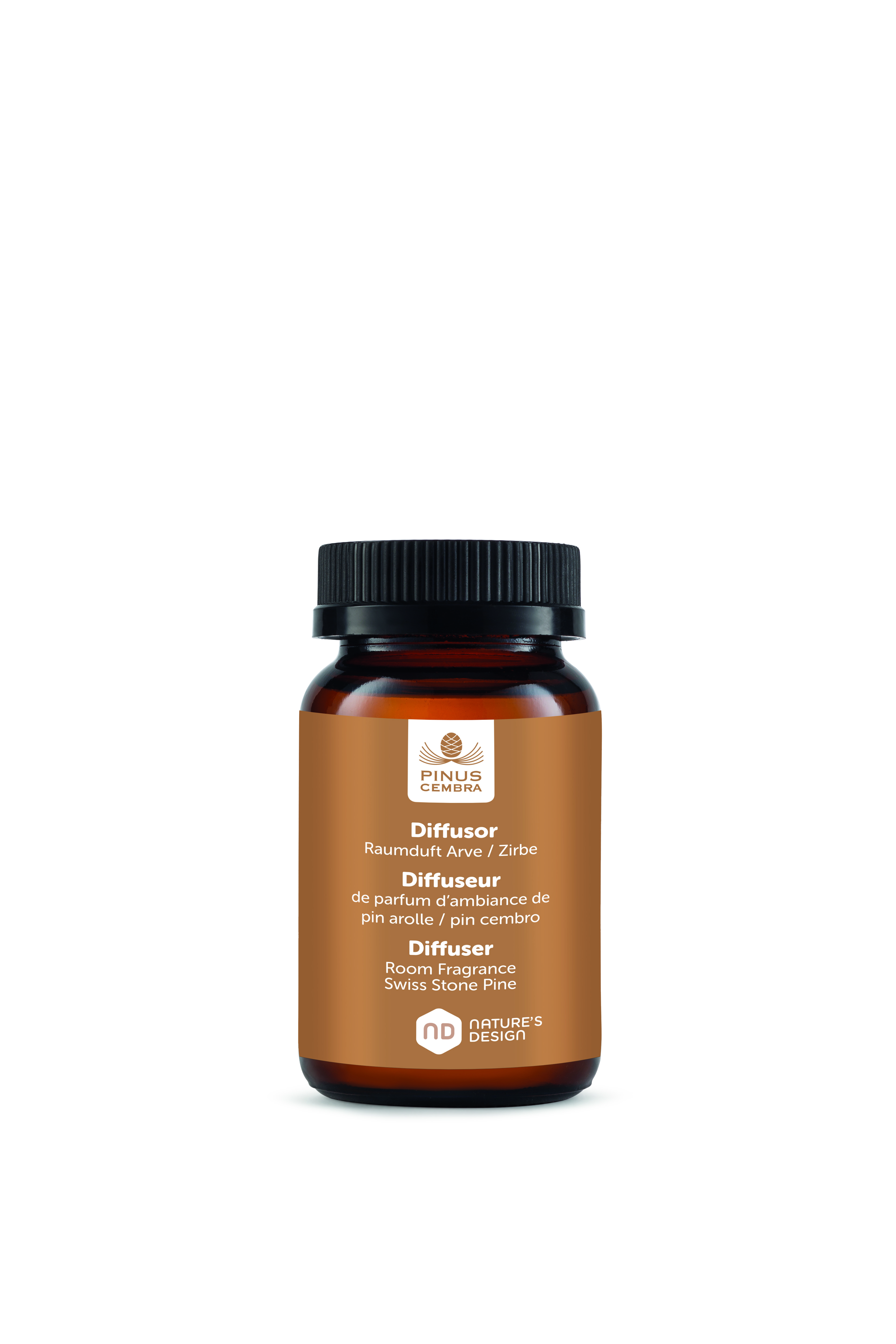 Lahvička s esenciálním olejem (150 ml) ze švýcarské - Pinus Cembra