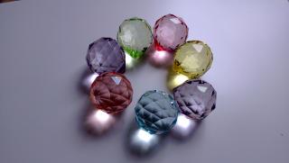 Sada čakrových Feng Shui koulí